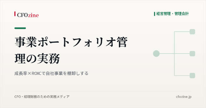 事業ポートフォリオ管理の実務：成長率×ROICで自社事業を棚卸しする